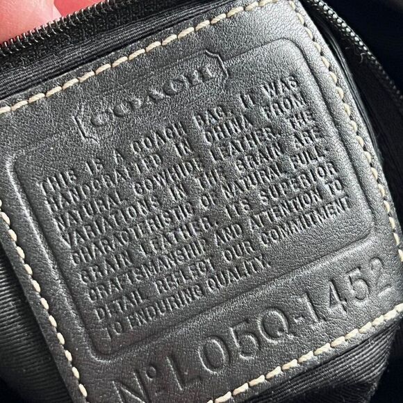 Coach Legacy Soho Black Leather M1S-9186 Tote Shoulder Bag Vintage - Picture 12 of 14